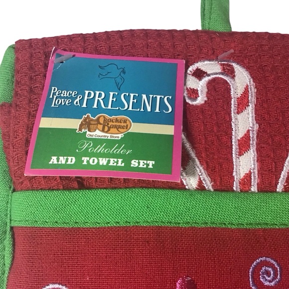 Potholder Towel Table Cloth Cracker Berral Holiday Fabric Rectangle Christmas - Picture 13 of 15